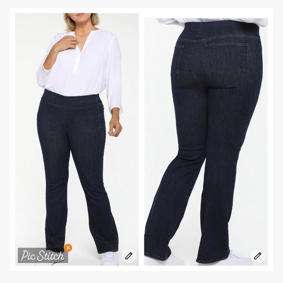 NYDJ Pull On Slim Bootcut Jeans - Picture 1 of 12